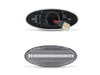 Stecker der sequentiellen LED-Seitenblinker für Nissan Micra IV - Transparente Version