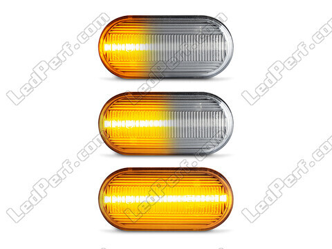 Beleuchtung der sequentiellen LED-Seitenblinker in transparent für Nissan Navara D40