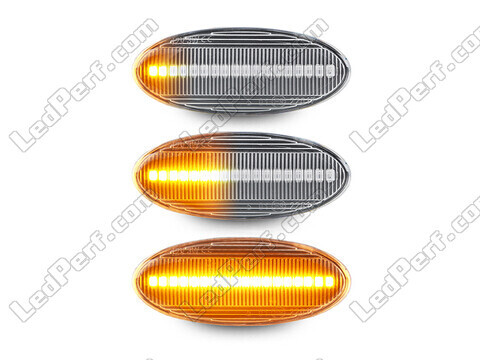 Beleuchtung der sequentiellen LED-Seitenblinker in transparent für Nissan Qashqai I (2010 - 2013)