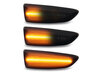 Beleuchtung der dynamischen LED-Seitenblinker in schwarz für Opel Astra J