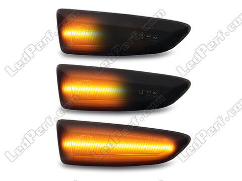 Beleuchtung der dynamischen LED-Seitenblinker in schwarz für Opel Grandland X