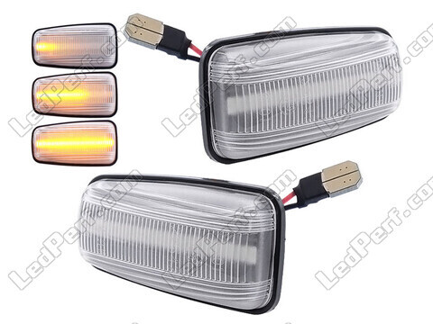 Sequentielle LED-Seitenblinker für Peugeot 406 - Klare Version