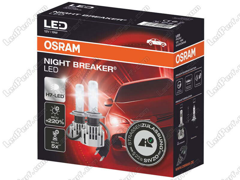 OSRAM Night Breaker H7 LED Nachrüstlampen + CanBus Adapter für Seat  Alhambra 2