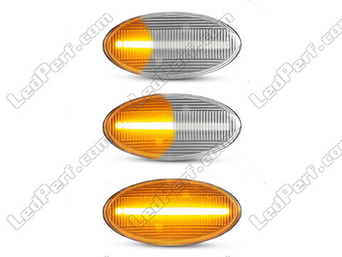 Beleuchtung der sequentiellen LED-Seitenblinker in transparent für Subaru Impreza GE/GH/GR