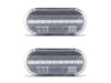 Frontansicht der sequentiellen LED-Seitenblinker für Volkswagen Polo 4 (9N1) - Transparente Farbe