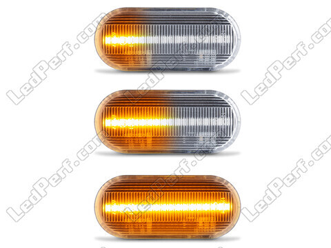 Beleuchtung der sequentiellen LED-Seitenblinker in transparent für Volkswagen Polo 4 (9N1)
