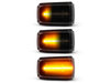 Beleuchtung der dynamischen LED-Seitenblinker in schwarz für Volvo S70
