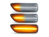 Beleuchtung der sequentiellen LED-Seitenblinker in transparent für Volvo XC70