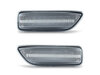 Frontansicht der sequentiellen LED-Seitenblinker für Volvo XC70 - Transparente Farbe