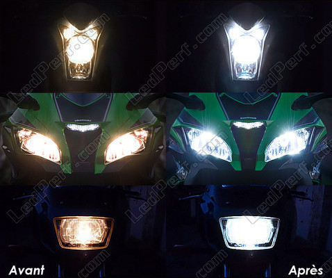 Led LED Abblendlicht und Fernlicht Harley-Davidson Custom  1200  (2000 - 2010)