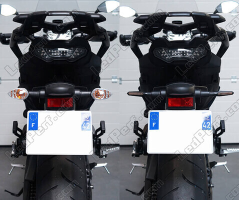 Vergleich vor und nach der Veränderung zu Sequentielle LED-Blinkern von KTM EXC 500