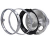 Runder und verchromter Scheinwerfer für Moto-Guzzi Bellagio 940 Voll-LED-Optik, Teilemontage