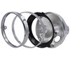 Runder und verchromter Scheinwerfer für Suzuki Bandit 600 N (2000 - 2004) Voll-LED-Optik, Teilemontage