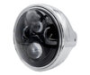 Beispiel eines runden Scheinwerfers aus Chrom mit schwarzer LED-Optik von Suzuki Van Van 125