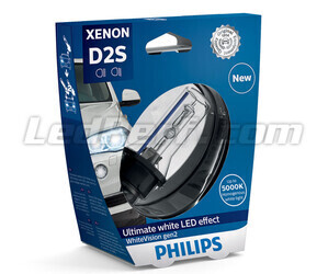 Scheinwerferlampe Xenon D2S Philips WhiteVision Gen2 +120% 5000K - 85122WHV2S1