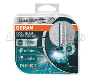 Paar D3S Xenon-Lampen Osram Xenarc Cool Blue Intense NEXT GEN 6200K in der Verpackung - 66340CBN-HCB