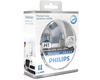 Pack mit 2 H1-Lampen Philips WhiteVision + 2 W5W WhiteVision