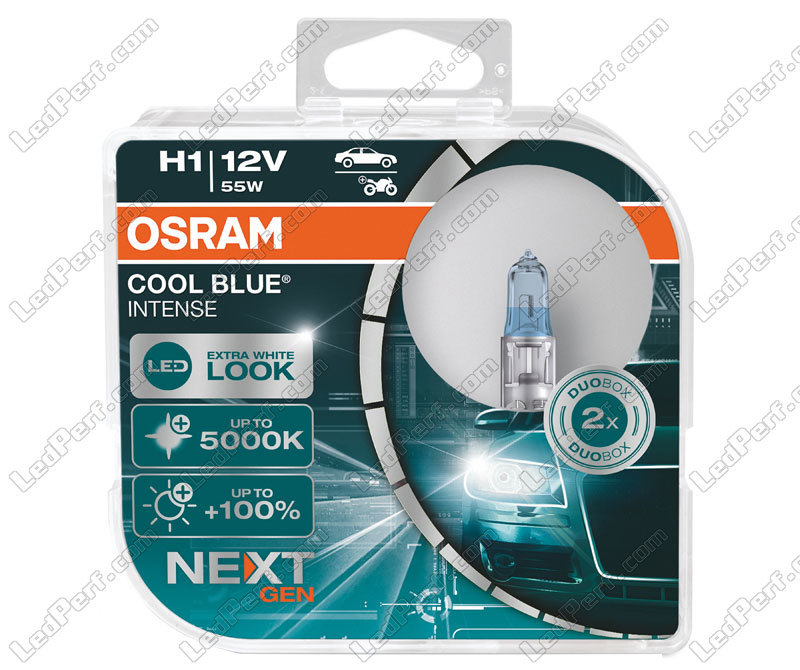 2 x Osram H1-Glühlampen Cool Blue Intense NEXT GEN 5000K