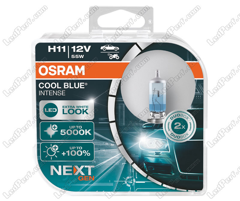 2 x Osram H11-Glühlampen Cool Blue Intense NEXT GEN 5000K - 64211CBN-HCB