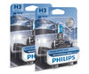 Set mit 2 Scheinwerferlampen H3 Philips WhiteVision ULTRA + Standlichter - 12336WVUB1