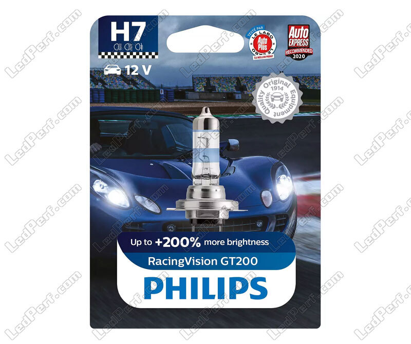 Philips RacingVision GT200 H7 12V 55W Halogen-Scheinwerferlampe