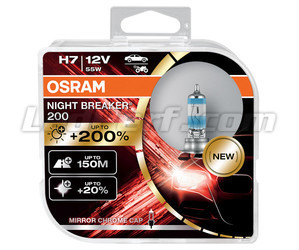 Lampen H7 OSRAM Night Breaker® 200 - 64210NB200-HCB -Duo Box