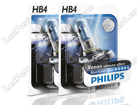 Philips Lampen HB4 (9006) BlueVision Ultra - Ultimate Xenon Effekt