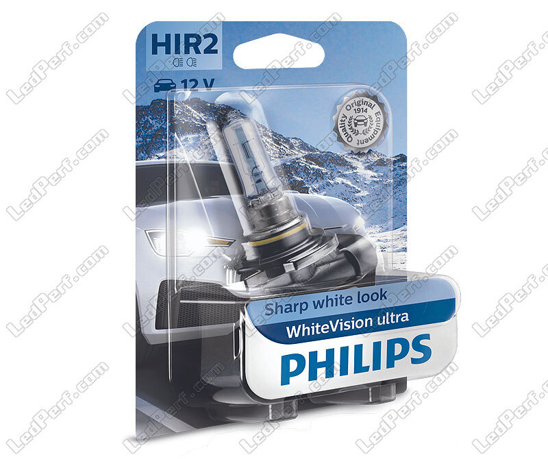 1x Scheinwerferlampe HIR2 Philips WhiteVision ULTRA +60% 55W 12V - 9012WVUB1