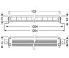 Schema der Abmessungen LED-Light-Bar Osram LEDriving® LIGHTBAR VX1000-CB SM