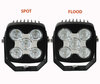 Zusätzliche LED-Scheinwerfer quadratisch 50 W CREE für 4 x 4 - Quad - SSV Spot VS Flood