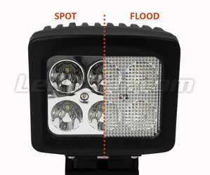 Zusätzliche LED-Scheinwerfer rechteckig 60 W CREE für 4 x 4 - Quad - SSV Spot VS Flood