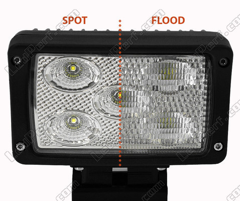Zusätzliche LED-Scheinwerfer rechteckig 50 W CREE für 4 x 4 - Quad - SSV Spot VS Flood