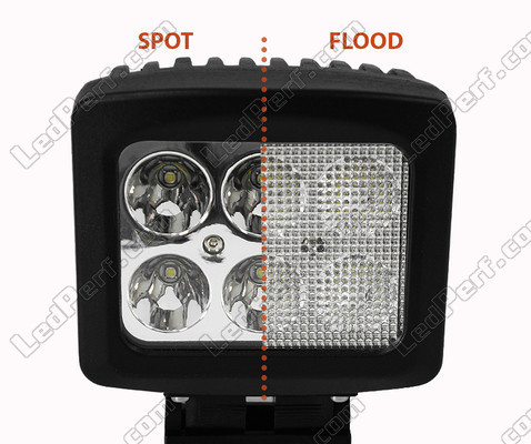 Zusätzliche LED-Scheinwerfer rechteckig 60 W CREE für 4 x 4 - Quad - SSV Spot VS Flood