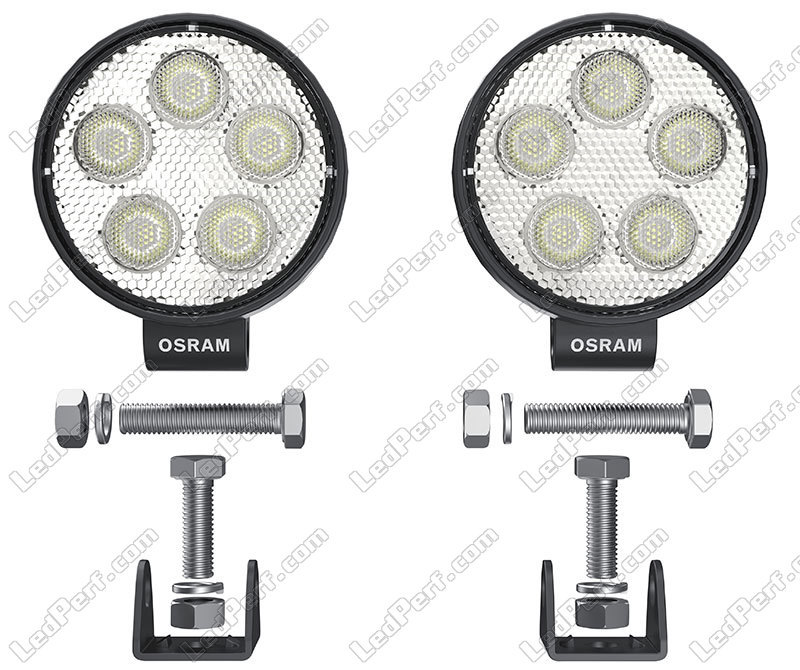 2x LED-Arbeitsscheinwerfer Osram LEDriving® ROUND VX70-SP - Homologiert