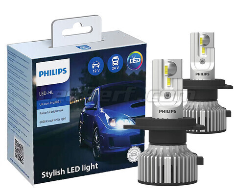 2 x LED-Lampen H4 PHILIPS Ultinon Pro3021 6000K