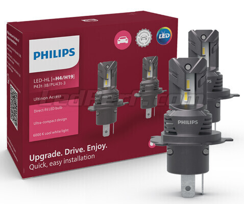 2x H4 LED-Lampen PHILIPS Ultinon Access 6000K - Plug and Play