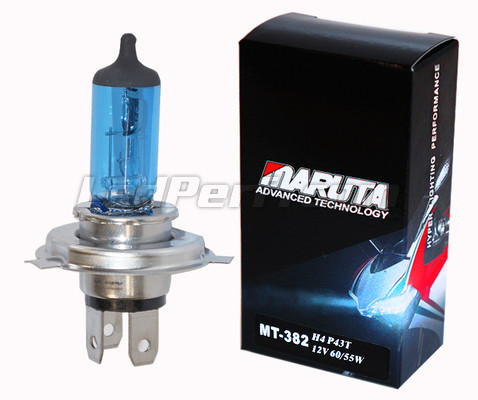 H4-Lampe 60/55 W MTEC Maruta Super White für Motorrad