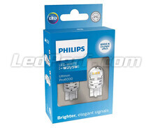 2x LED-Lampen Philips W21/5W Ultinon PRO6000 - Weiß 6000K - T20 - 11066CU60X2