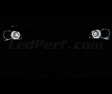 Pack LED-Angel-Eyes H8 (reines Weiß) für 6000K für BMW X1 (E84) - Standard