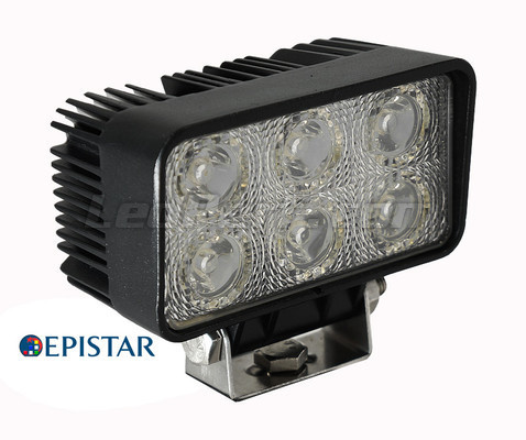Zusätzliche LED-Scheinwerfer 6 LEDs rechteckig 18 W für 4X4 - Quad