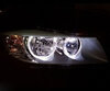 Pack Angel-Eyes mit LEDs für BMW Serie 3 (E90 - E91) Phase 2 (LCI) - Ohne Original-Xenon