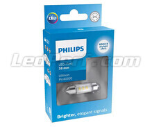 LED-Soffittenlampe C7W 38mm Philips Ultinon Pro6000 Kaltweiß 6000K - 11854CU60X1 - 12V