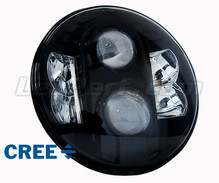 Optisch Motorrad Voll-LED schwarz für runde Scheinwerfer 7 Zoll - Typ 1