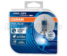 Packung mit 2 Lampen H4 Osram Cool Blue Boost - 5000K -  62193CBB-HCB