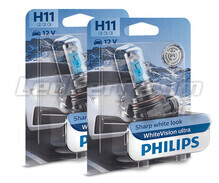 Set mit 2 Scheinwerferlampen H11 Philips WhiteVision ULTRA - 12258WVUSM