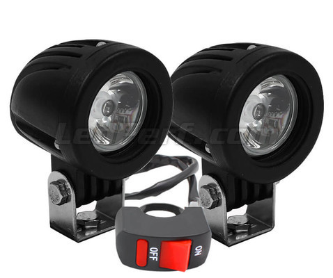 2x 40W Motorrad LED Lampe Zusatzscheinwerfer Fernlicht Scheinwerfer Schalter